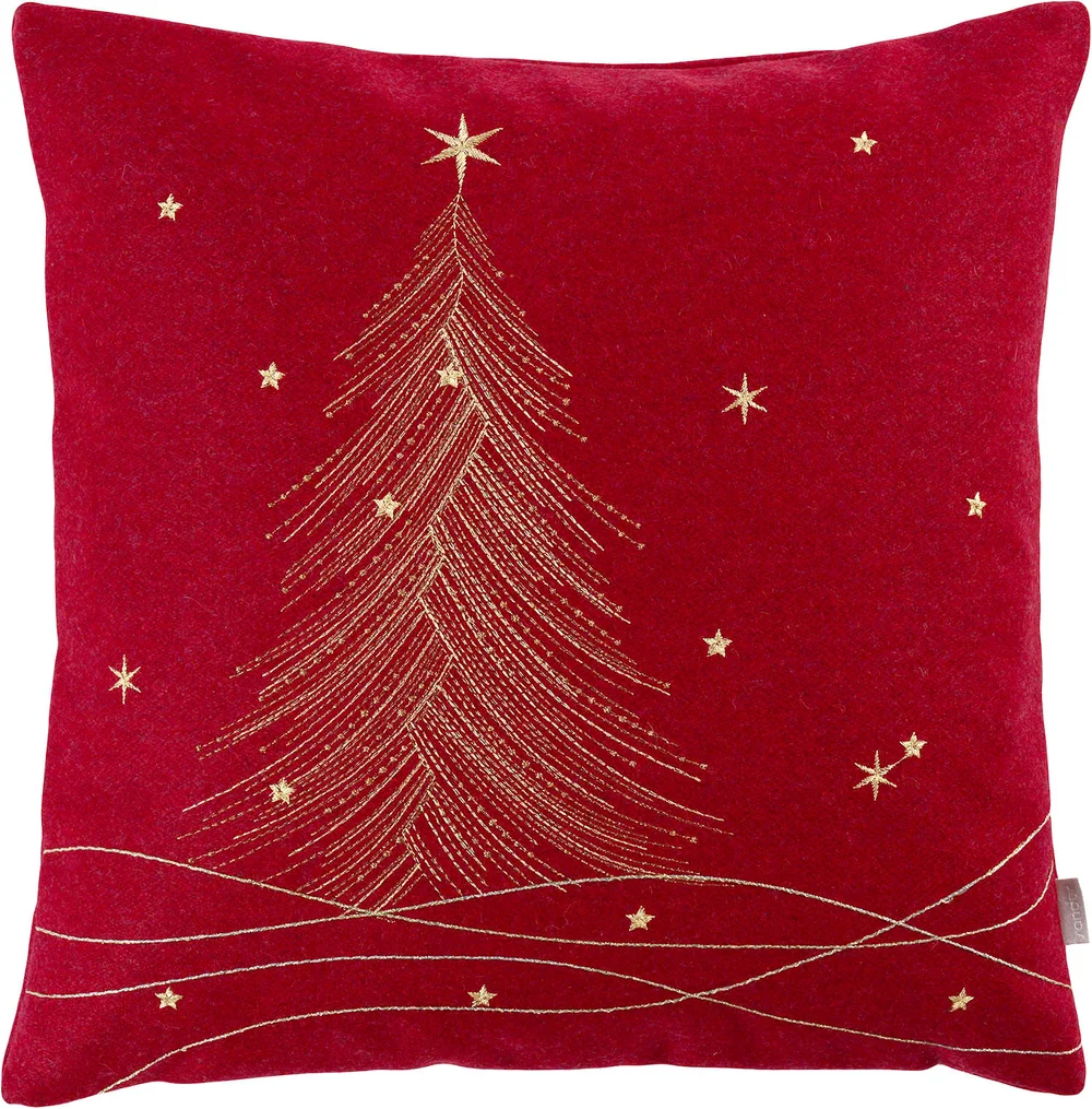 Vlněný povlak na polštář Albero Wool 40 x 40 cm, red