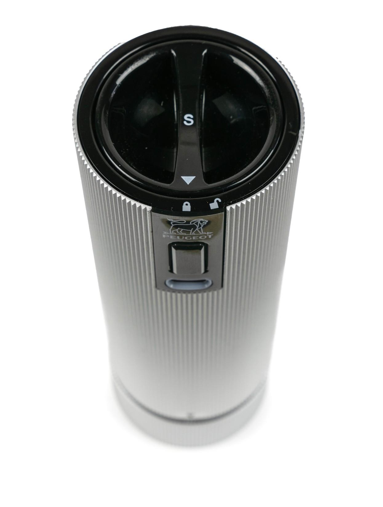 Elektrický dobíjecí mlýnek na pepř Line u´Select, 15 cm, karbonová