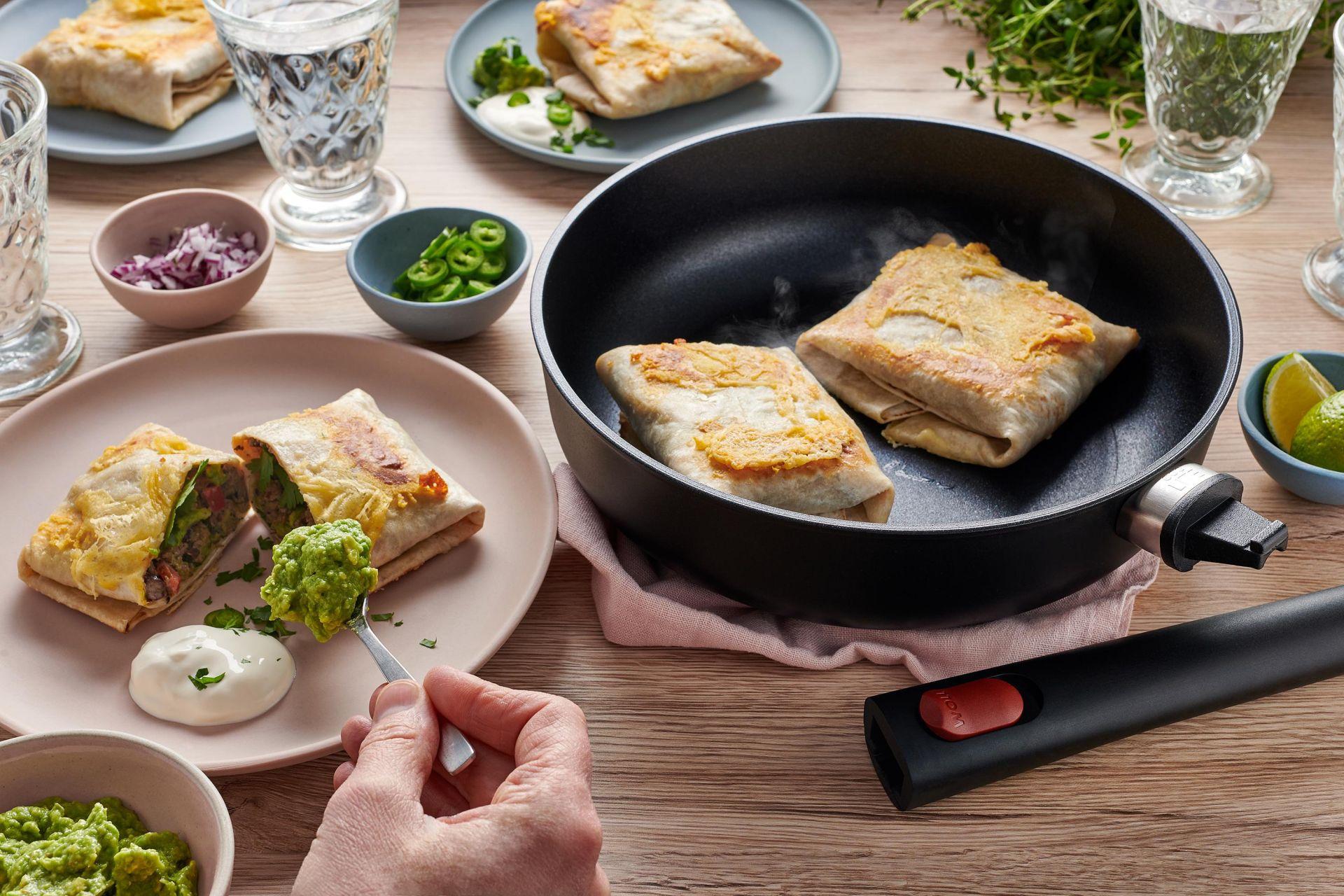 Nepřilnavá soté pánev Eco Lite QXR s odnímatelnou rukojetí, Ø 24 cm