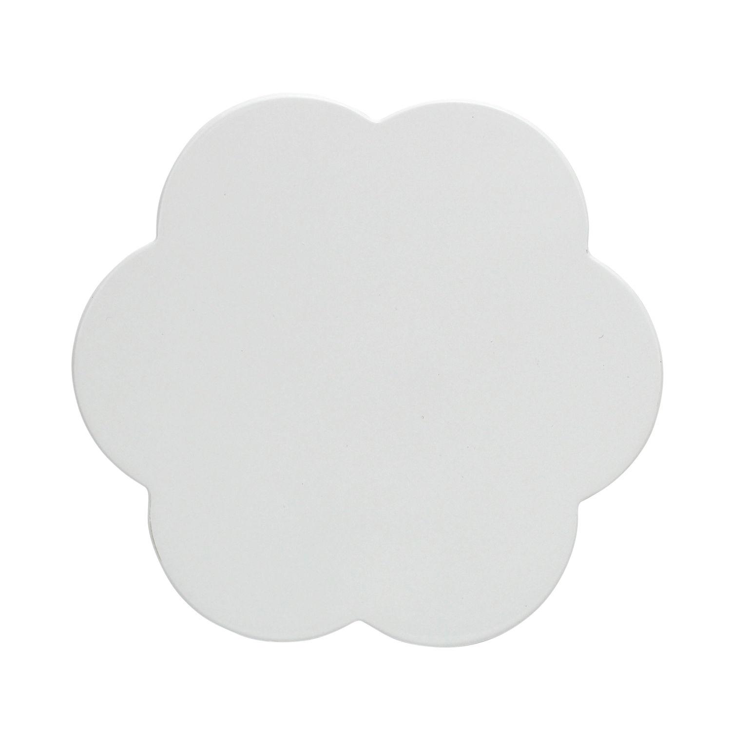 Lakované podtácky Scallop Coasters, Ø 12 cm, 4 ks, bílá