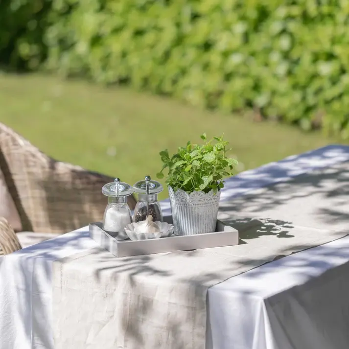 Lakovaný servírovací podnos, 28 x 20 cm, světle šedá