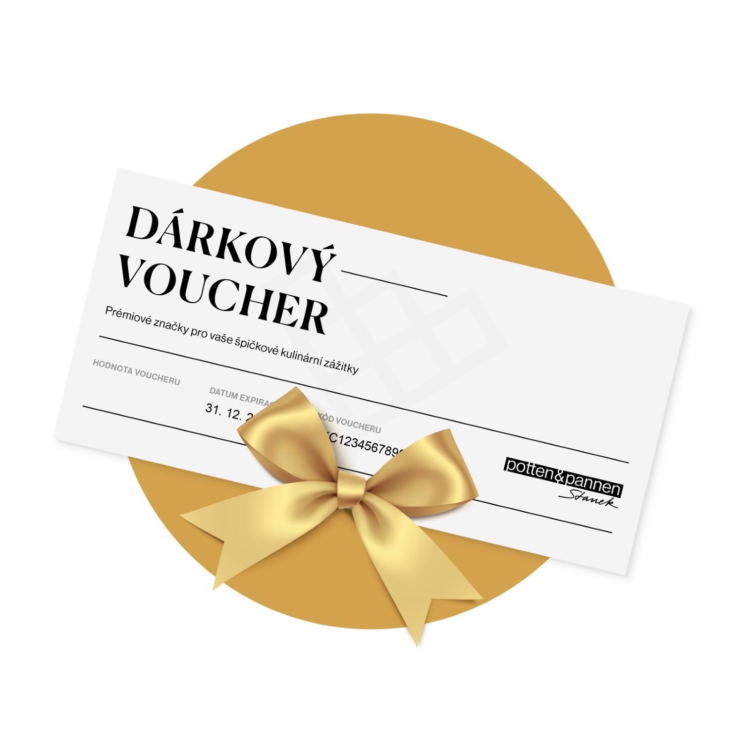 Dárkový voucher Potten & Pannen - Staněk v hodnotě 500 Kč