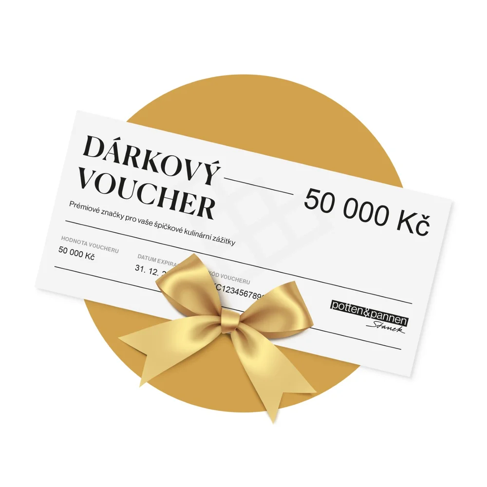 Dárkový voucher Potten & Pannen - Staněk v hodnotě 50 000 Kč