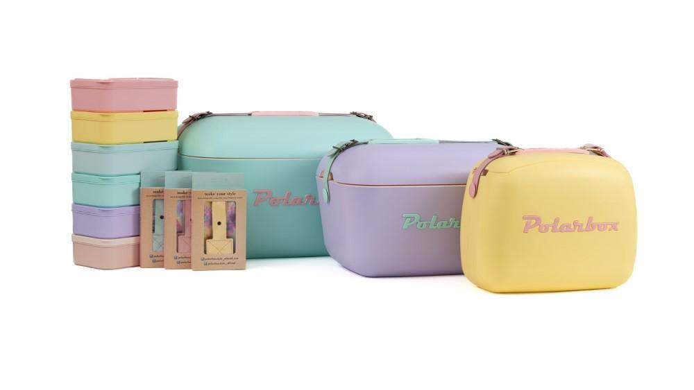 Chladicí box POP Summer style, 6 l, žlutá/růžová