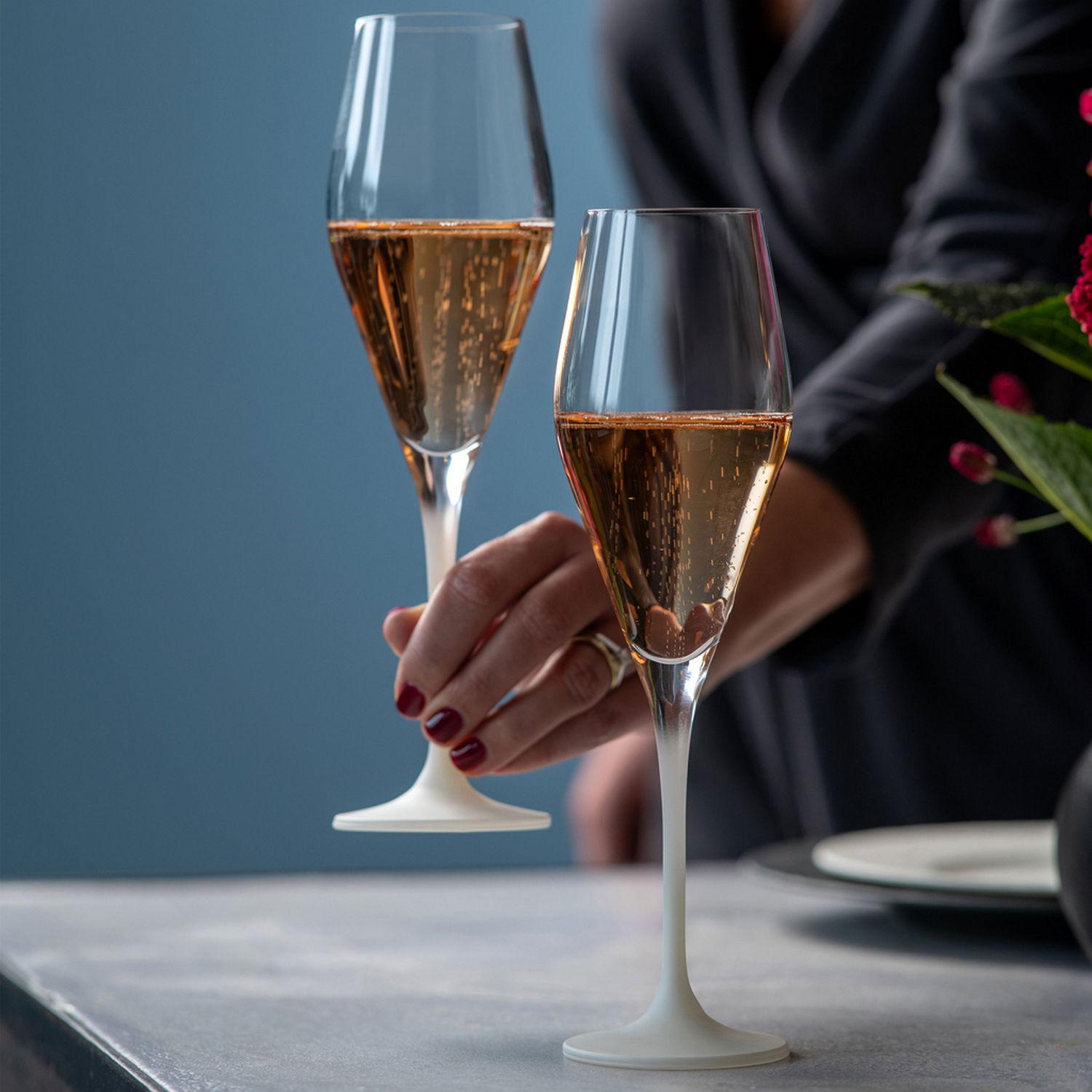 Sklenice na šampaňské Manufacture Rock Blanc, 0,26 l, 4 ks