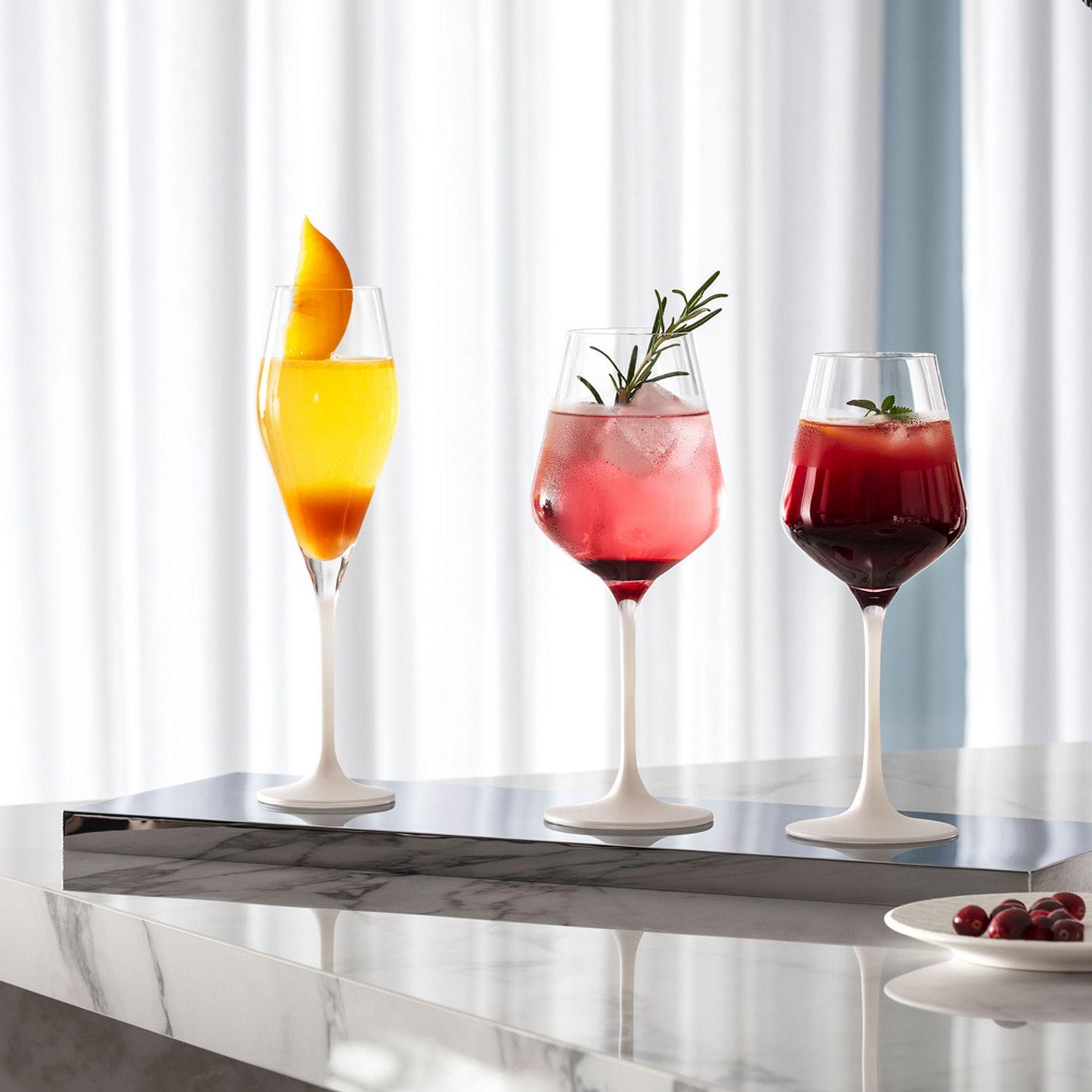 Sklenice na šampaňské Manufacture Rock Blanc, 0,26 l, 4 ks