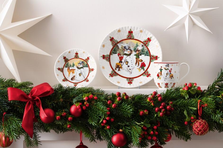 Nízká miska Toy’s Fantasy, Sněhulák a zvířátka, Ø 16,5 cm