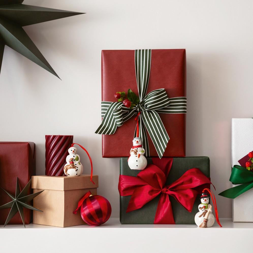 Závěsná vánoční dekorace Nostalgic Ornaments, Sněhuláci, 3 ks