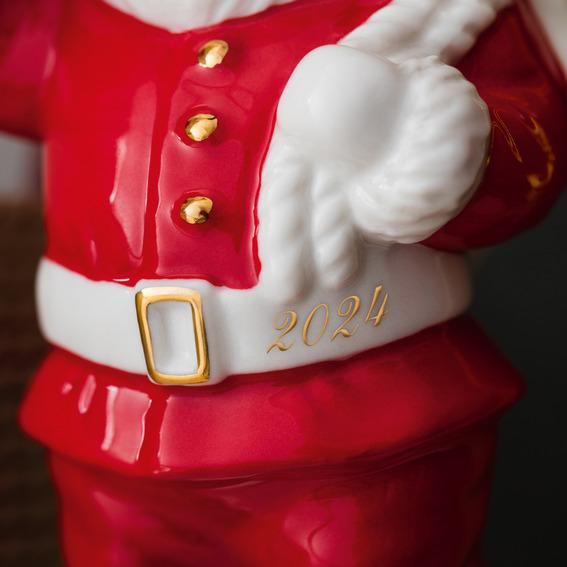 Závěsná porcelánová ozdoba Christmas Classics, Santa, 10,4 cm