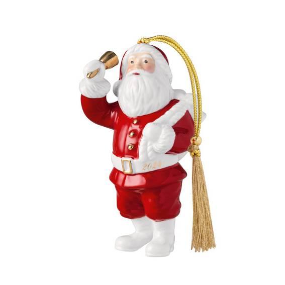 Závěsná porcelánová ozdoba Christmas Classics, Santa, 10,4 cm