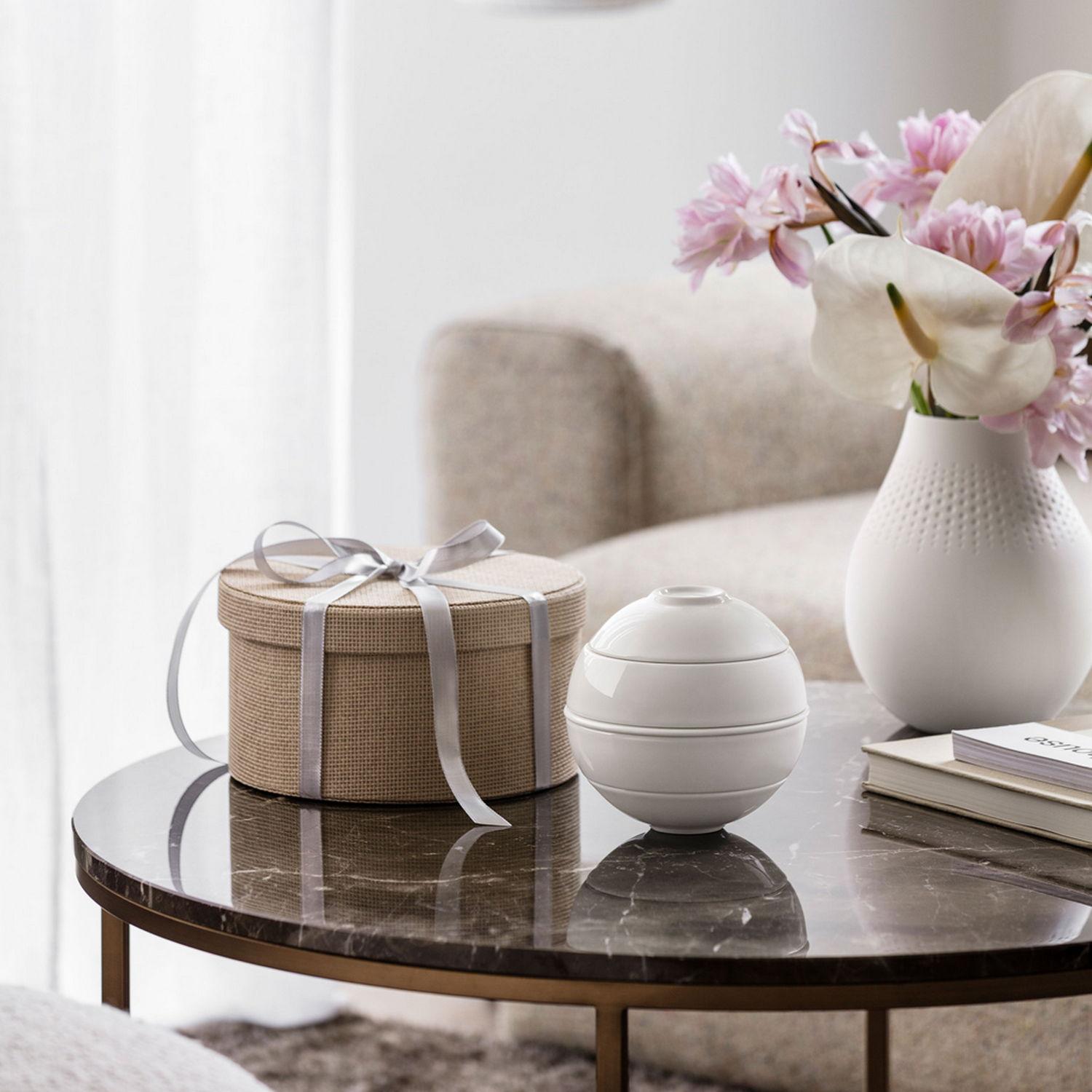 La petite Boule jídelní sada, bílá, 5 ks