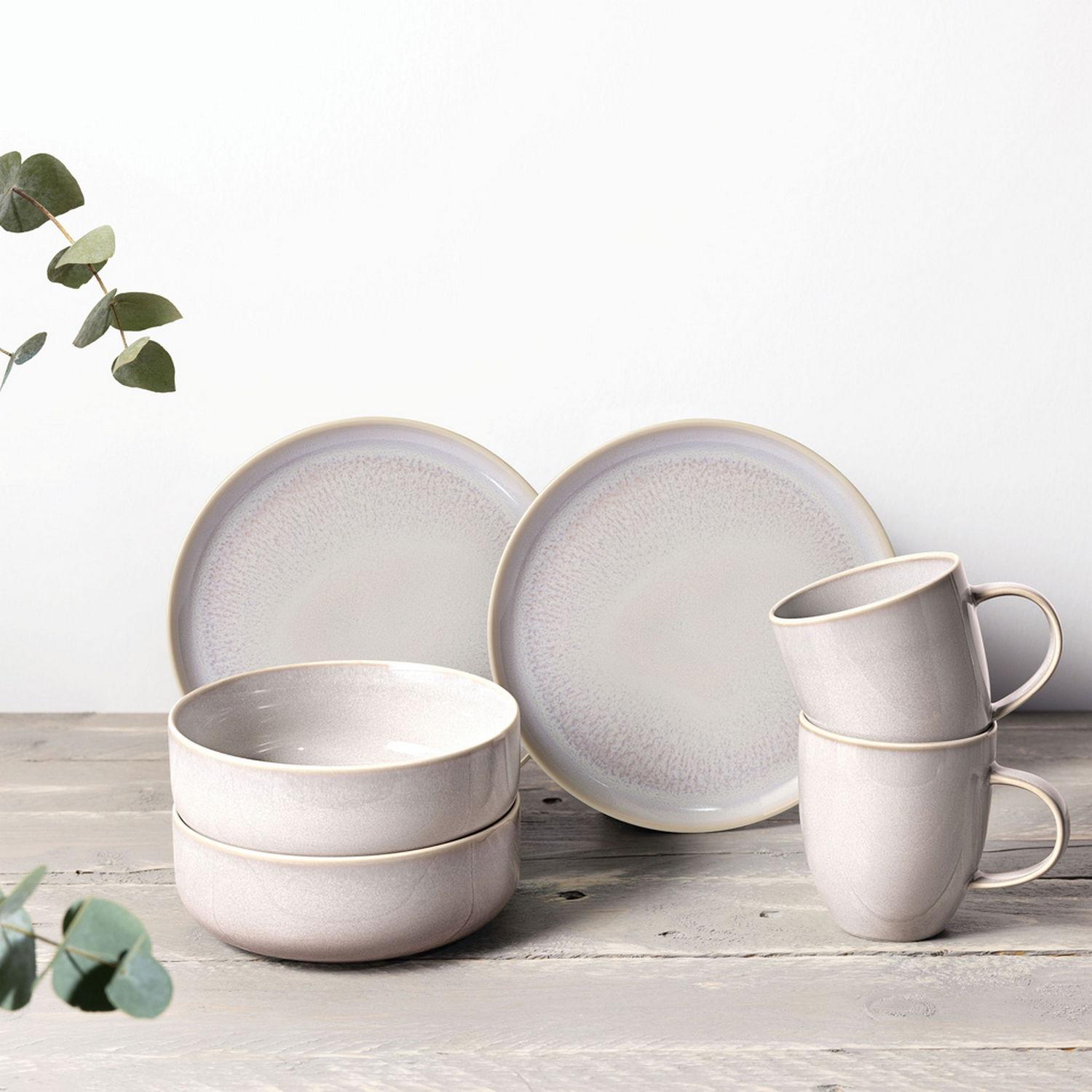 Snídaňová sada pro dva Crafted Cotton, 6 ks