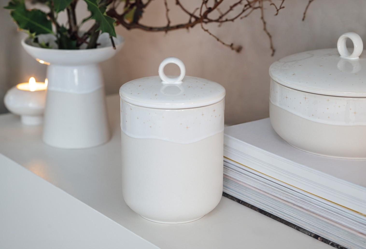 Porcelánová dóza s pokličkou Winter Glow, 1,3 l