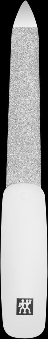 Safírový pilník Classic Inox, bílý, 9 cm