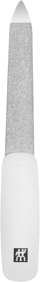 Safírový pilník Classic Inox, bílý, 9 cm