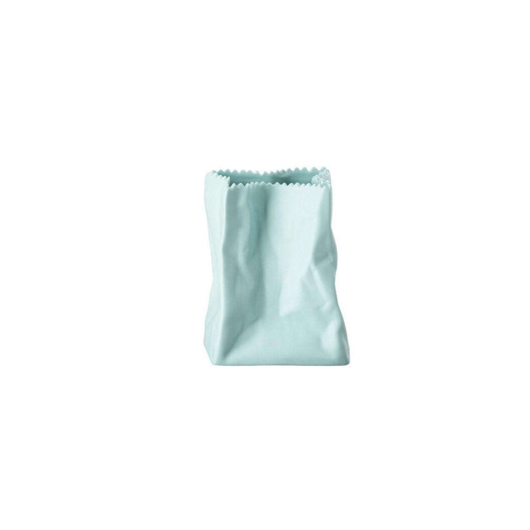 Mini váza Paper Bag, 9 cm, mátová