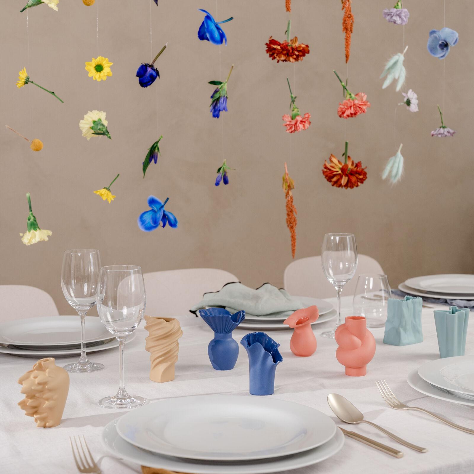 Mini váza Paper Bag, 9 cm, mátová