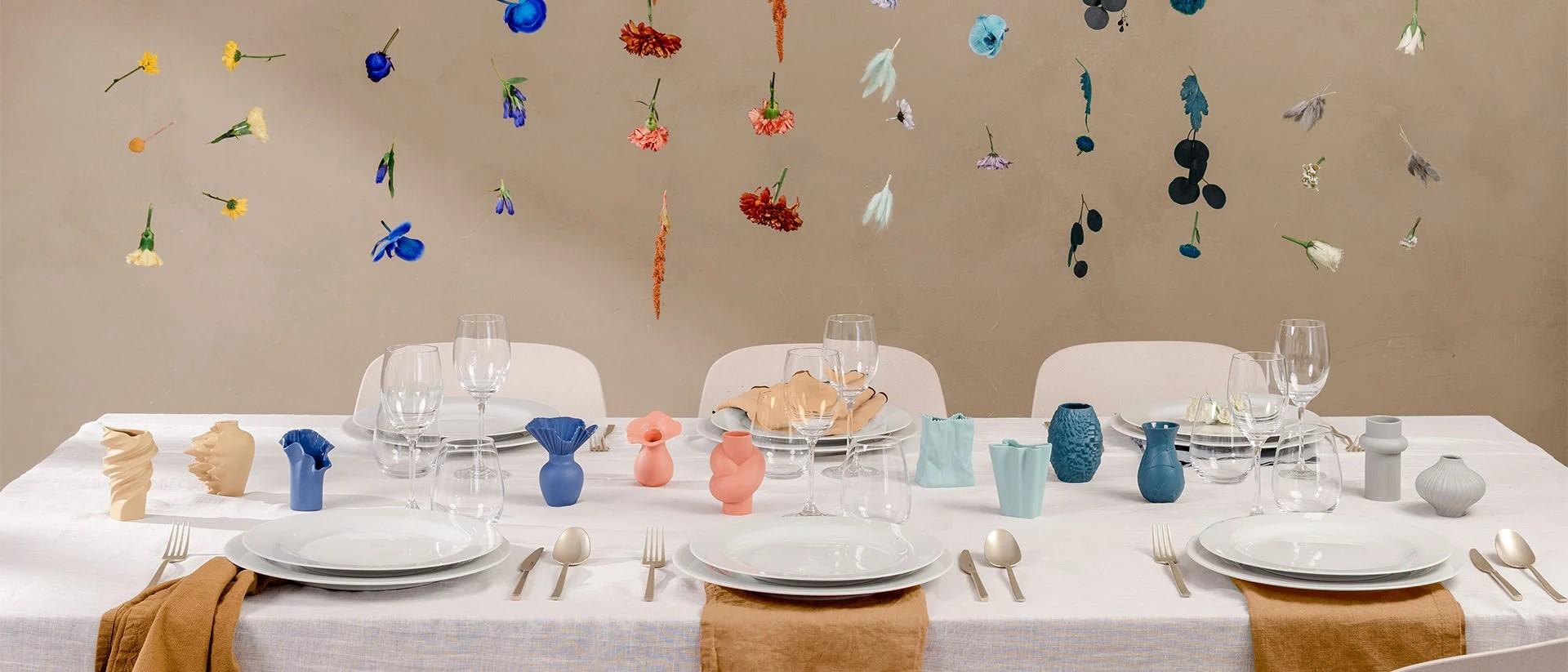 Mini váza Falda,10 cm, Midnight modrá