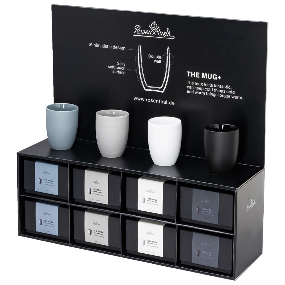 Sada Mug+ dvoustěnné hrnky, 4 ks