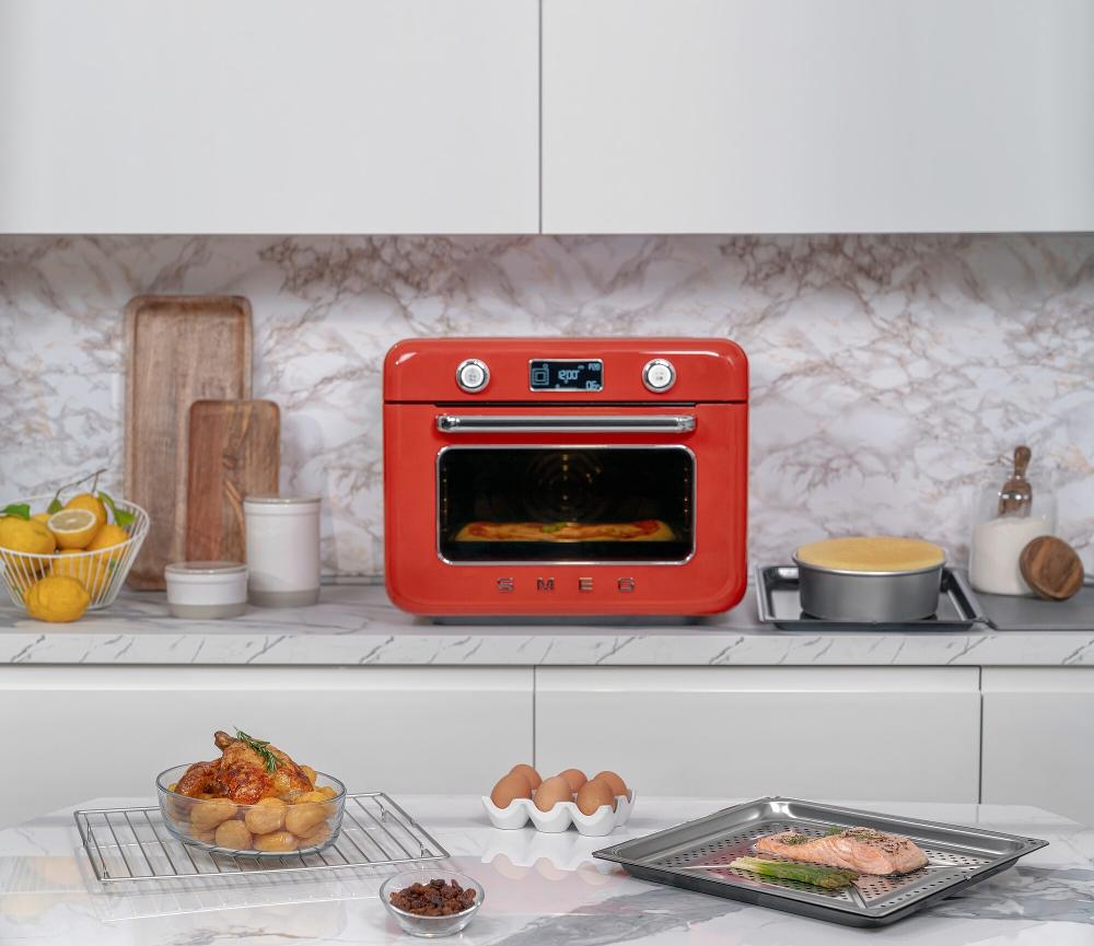 Stolní kombinovaná parní trouba, 30l, pastelově zelená