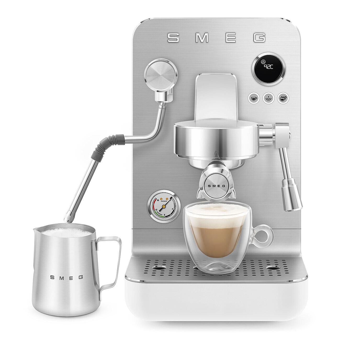Ruční pákový kávovar Minipro espresso EMC02, bílá