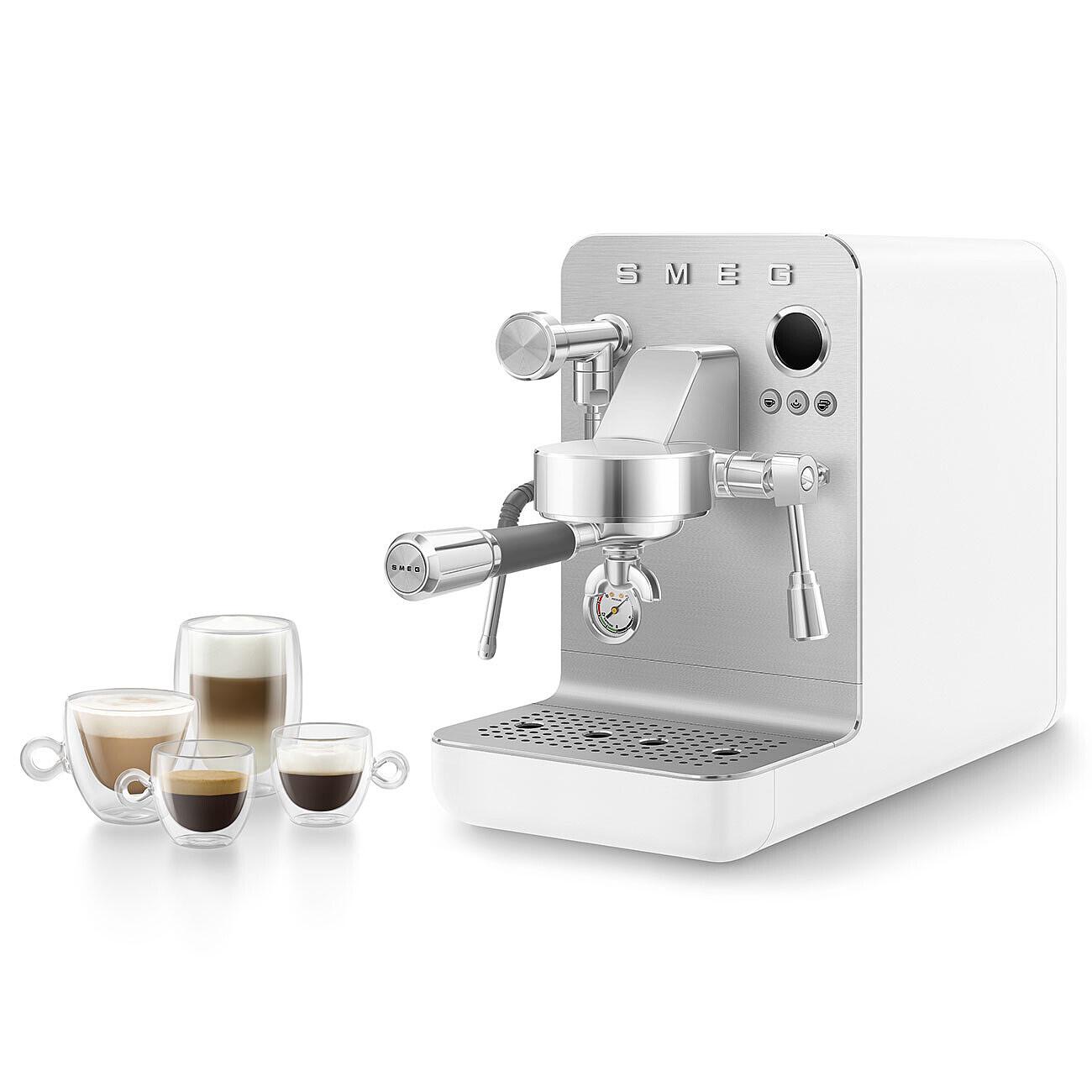 Ruční pákový kávovar Minipro espresso EMC02, bílá