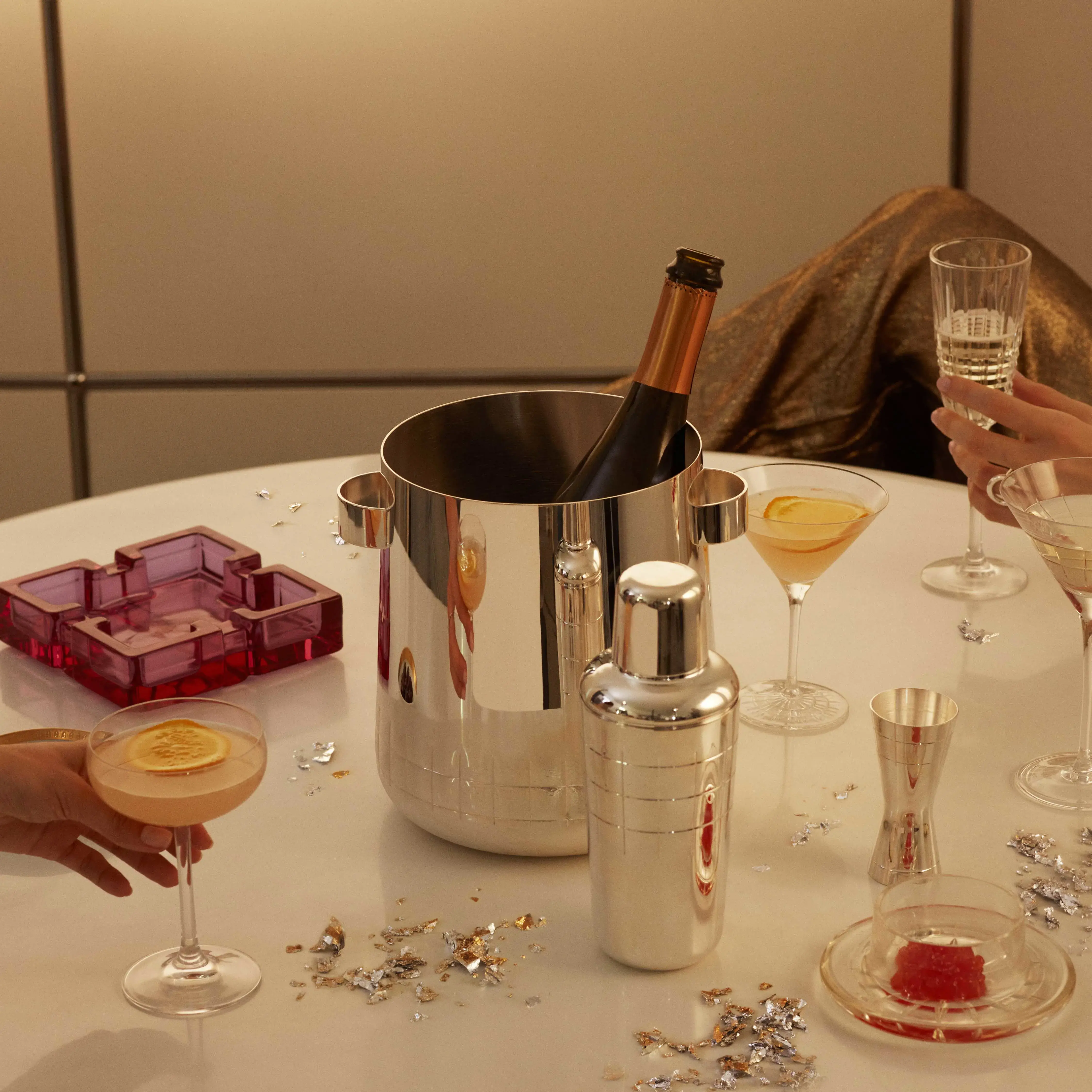 Chladicí nádoba na šampanské, Graphik, nerezová