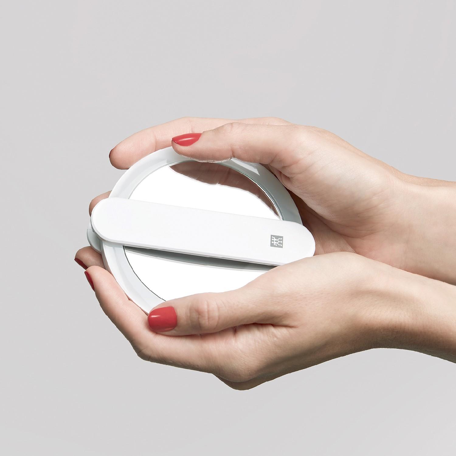 Skládací zvětšovací zrcátko s LED podsvícením Premium