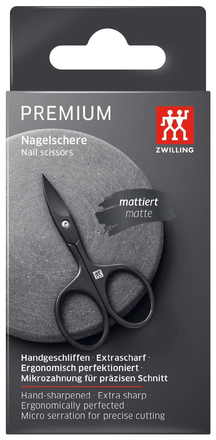 Nůžky na nehty Premium Black, černé