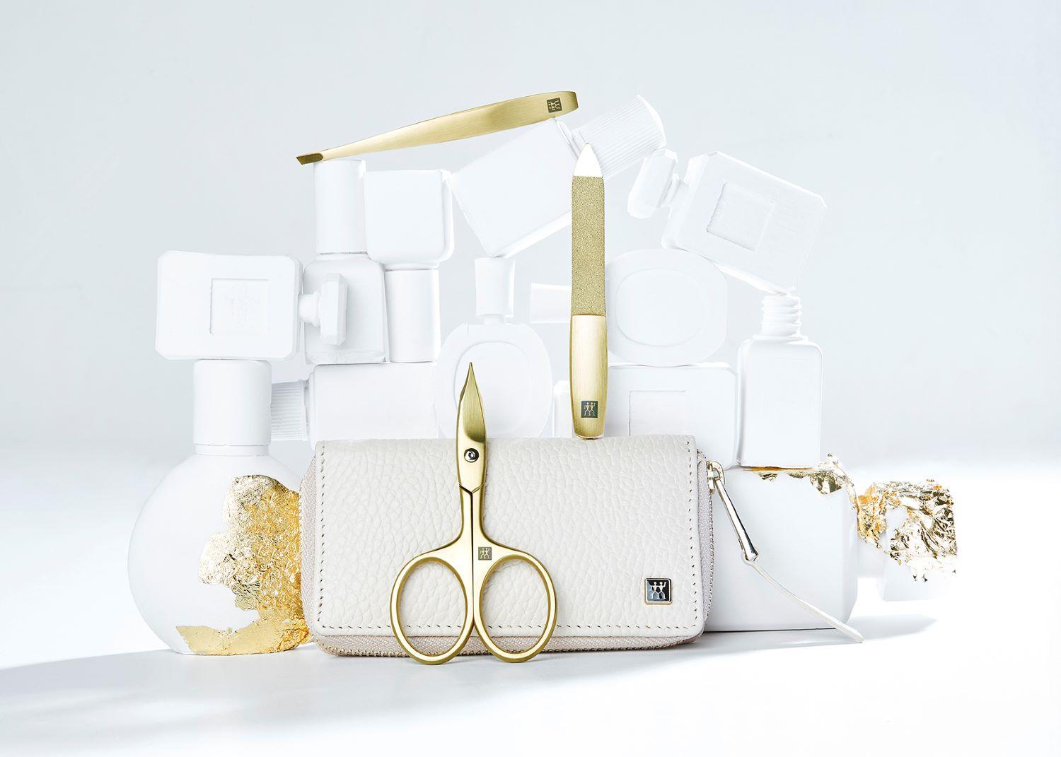 Dámská manikúra Premium Gold, světlá kůže, 3 ks