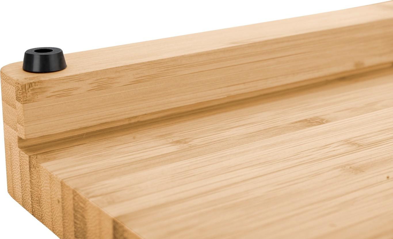 BBQ+ prkénko s nerezovým táckem, 40 x 30 cm