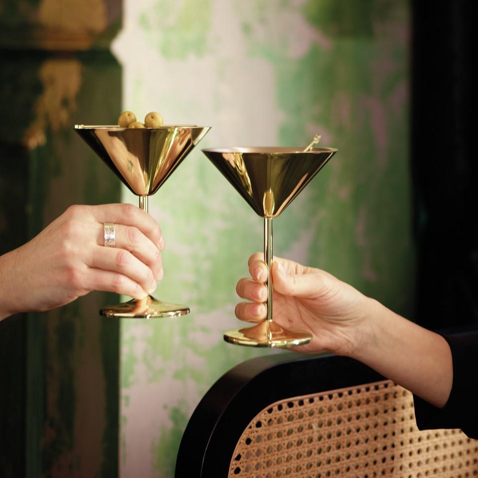 Sambonet Gold set na martini 2 ks