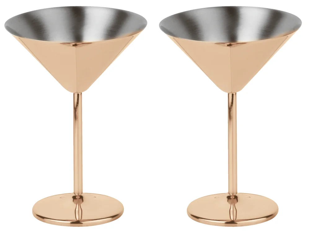 Martini set, 2ks, měděná
