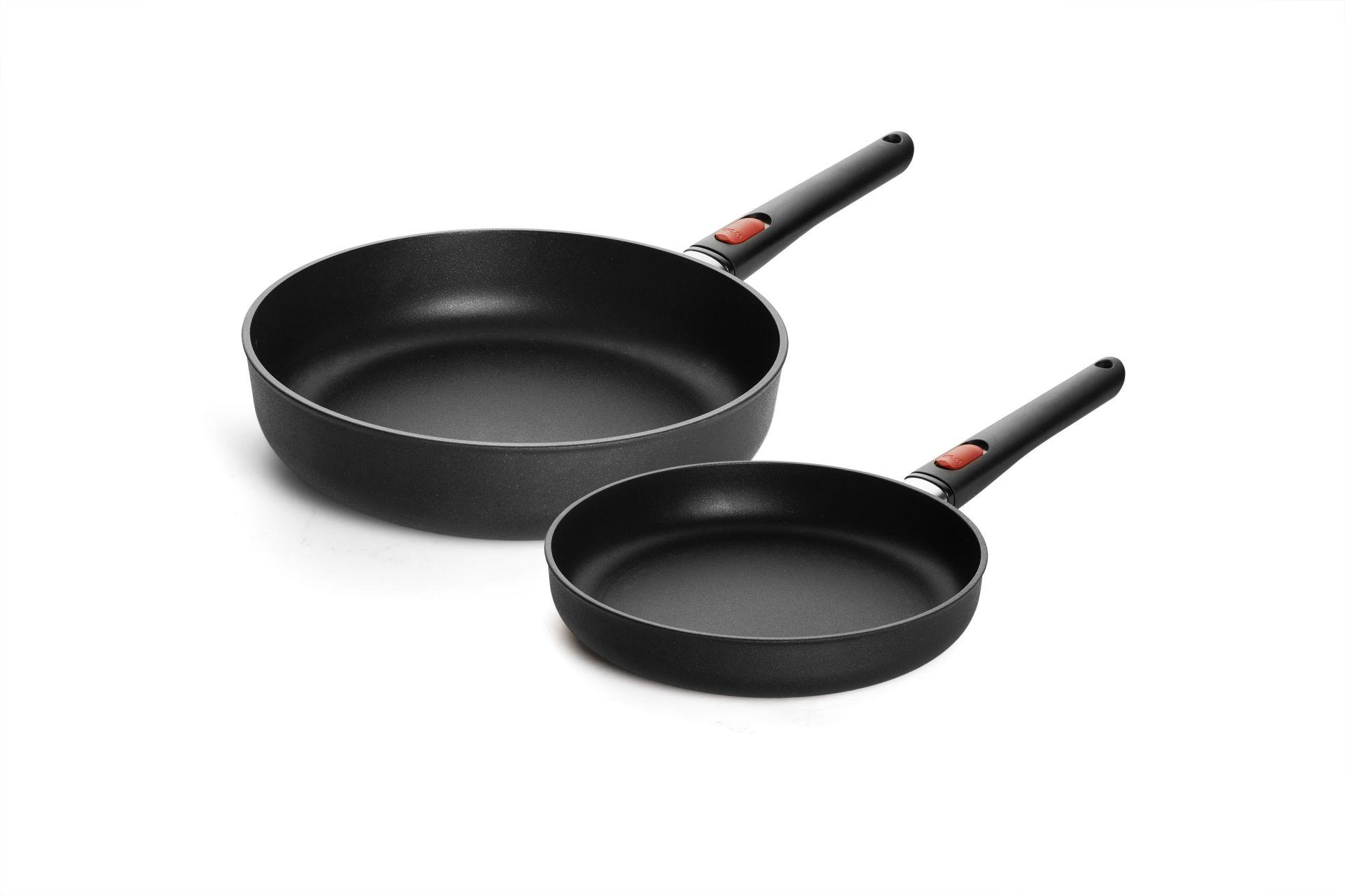 Sada 2 nepřilnavých pánví Eco Lite s odnímatelnou rukojetí, 24 + 28 cm