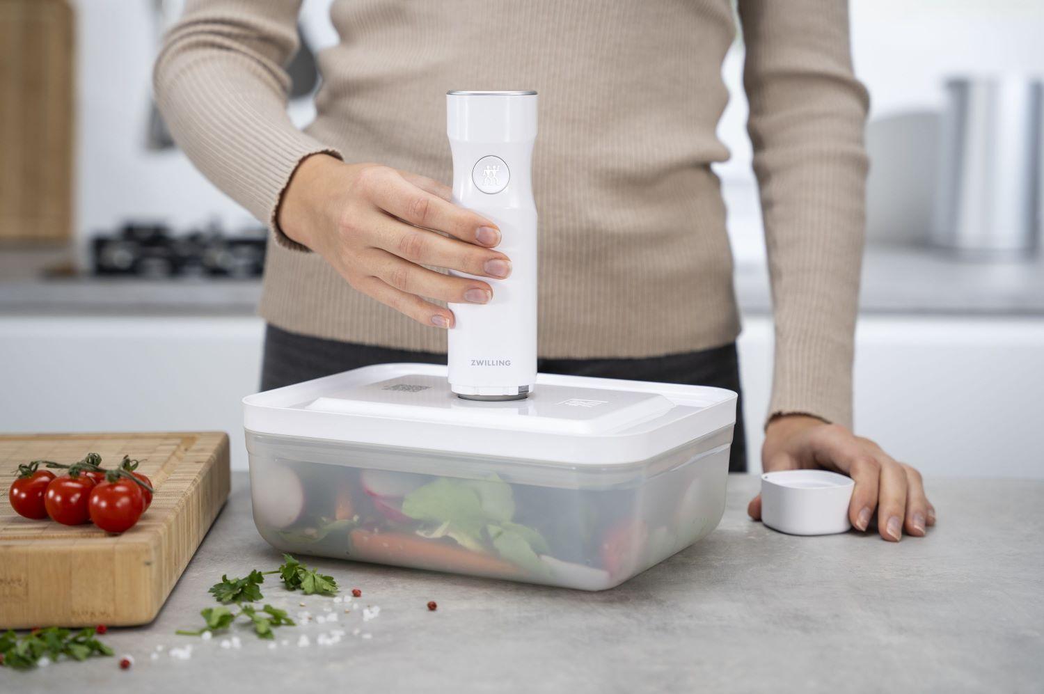 Vakuovací dóza Fresh & Save, plastová, velikost L, nízká, 2,0 l