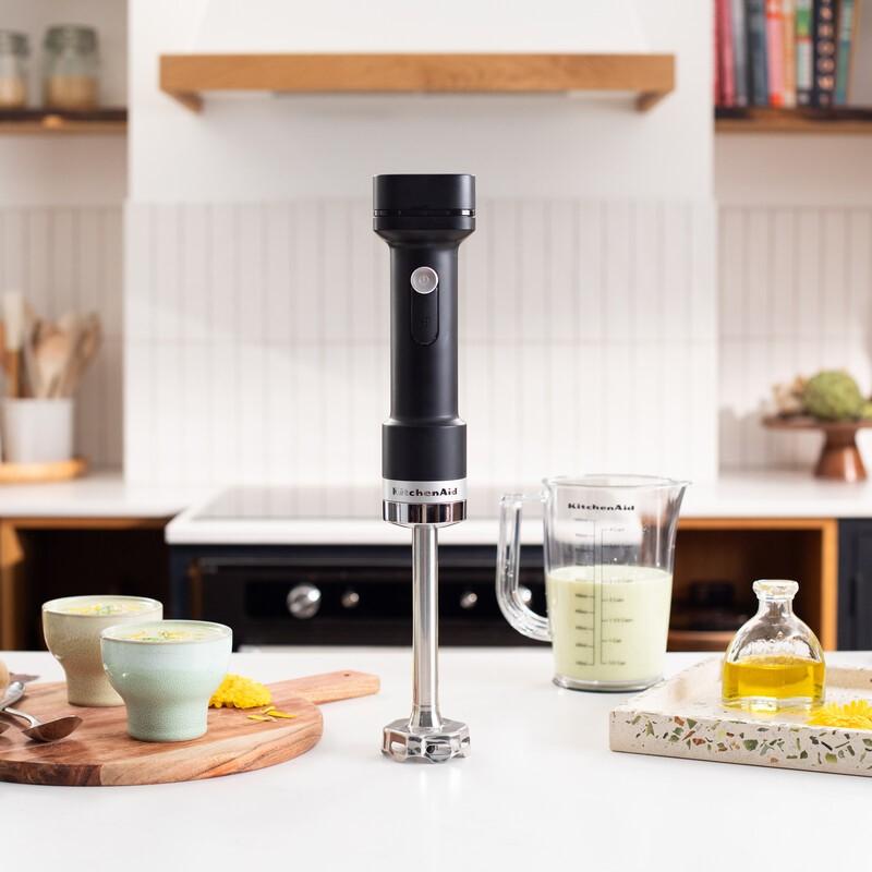 Bezdrátový tyčový mixér GO s příslušenstvím (bez baterie), 5KHBRV05BM, černá mat 