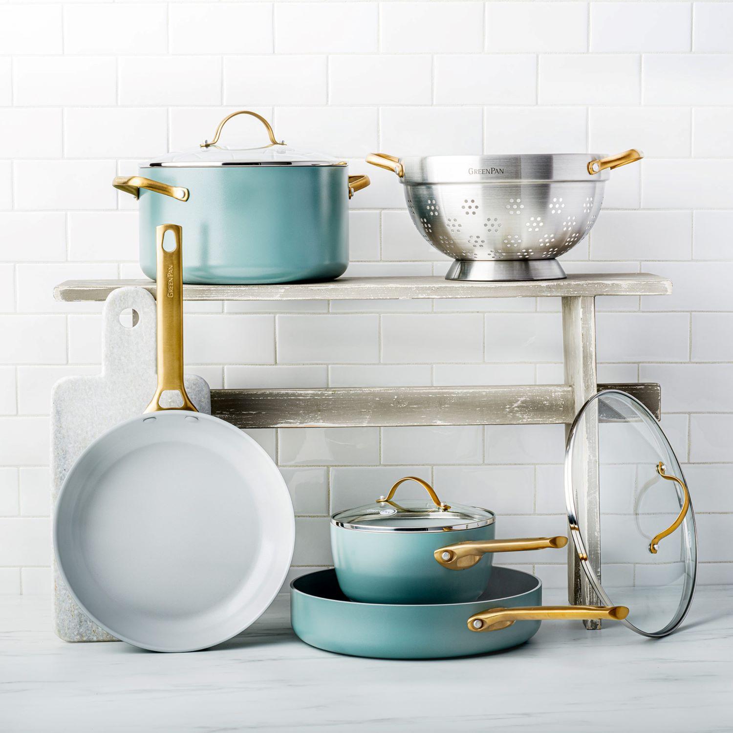 Nepřilnavá keramická pánev Padova 28 cm, zelená