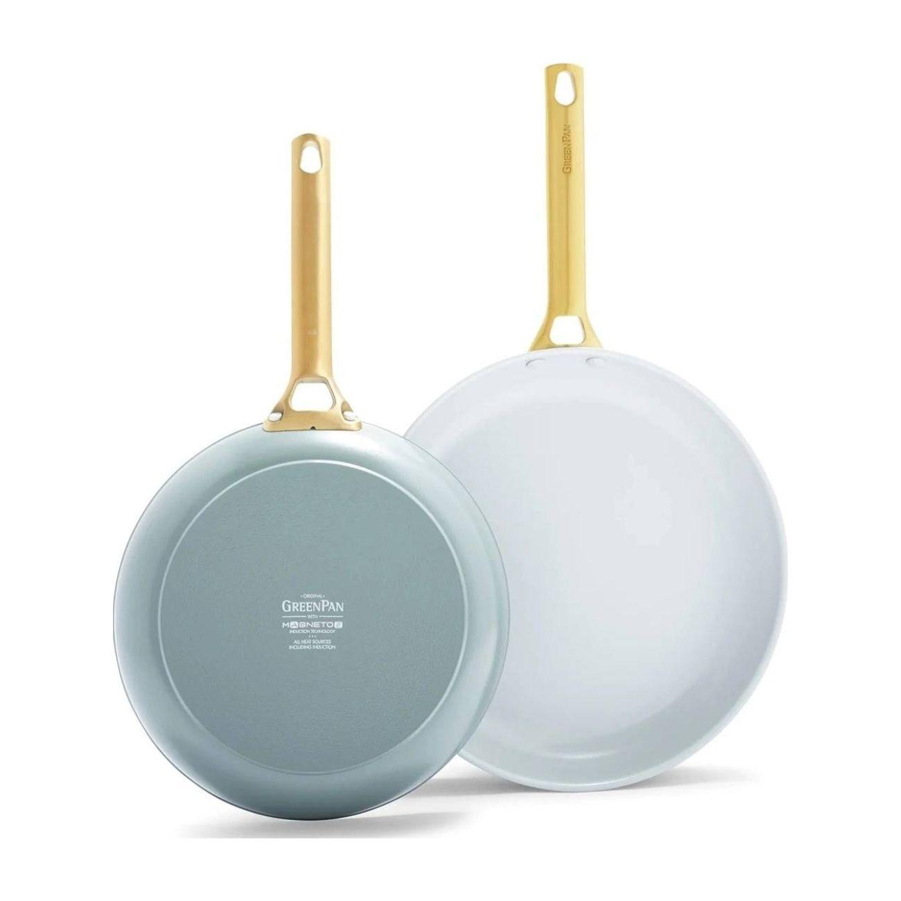 Sada 2 nepřilnavých keramických pánví Padova 26 + 30 cm, zelená