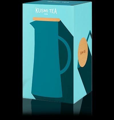 Skleněná karafa se sítkem na ledový čaj a s bambusovým víčkem, 1,2 l