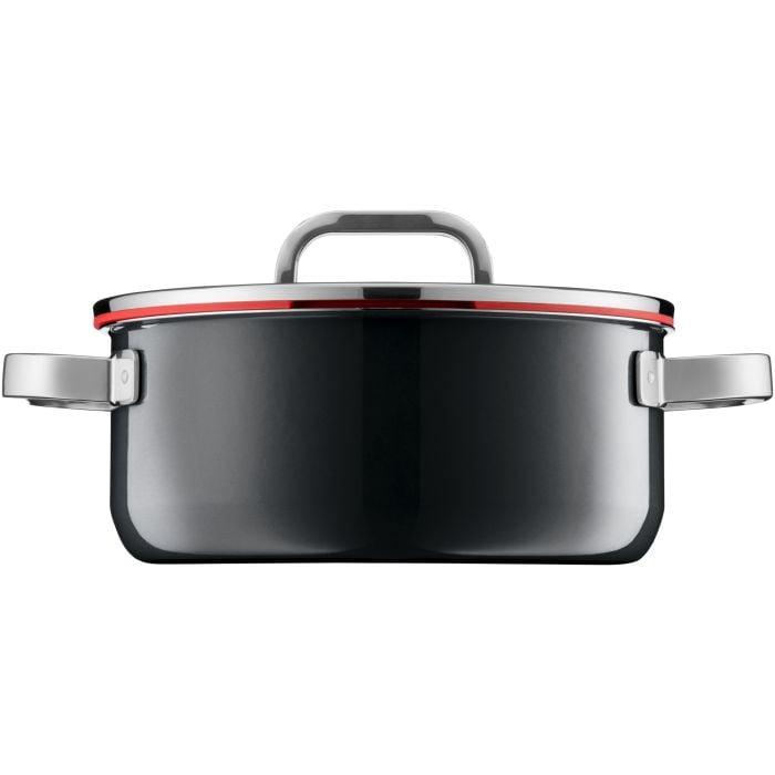 Kastrol s poklicí Fusiontec Functional, Ø 24 cm, černý