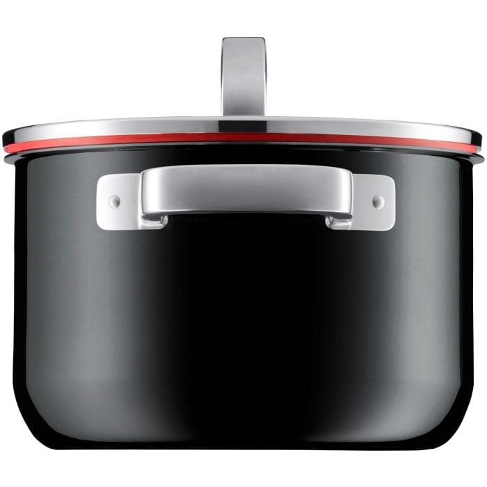 Hrnec na polévku s poklicí Fusiontec Functional, Ø 20 cm, černý