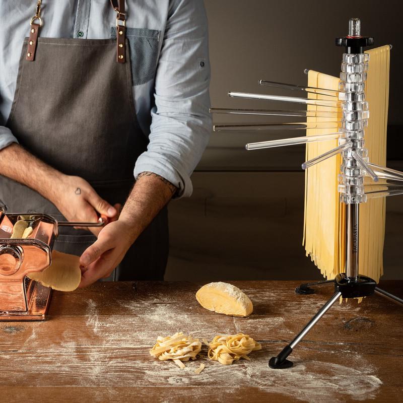 Skládací stojánek na sušení těstovin Tacapasta, červená