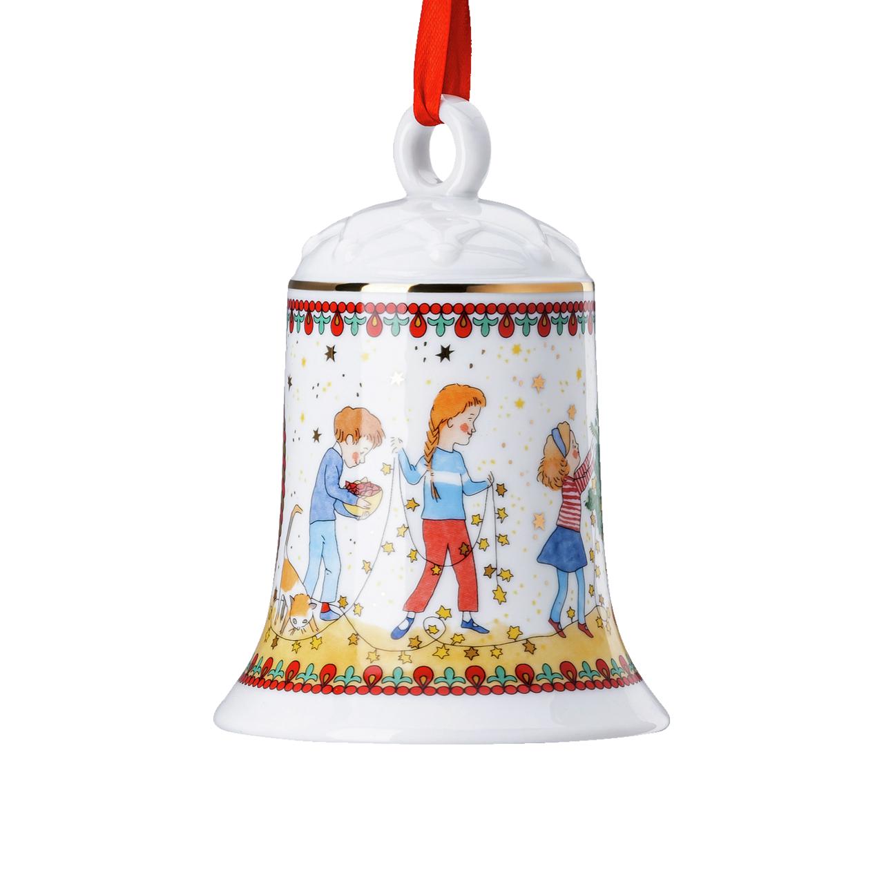 RS Christmas 2024 Porcelánová ozdoba zvonek 12 cm (EOL)