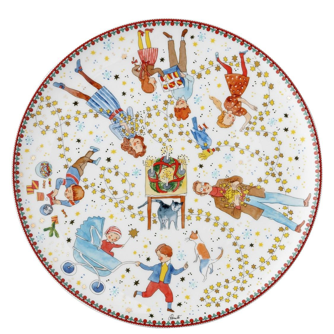 Velký vánoční talíř, Vánoční světýlka, Ø 28 cm