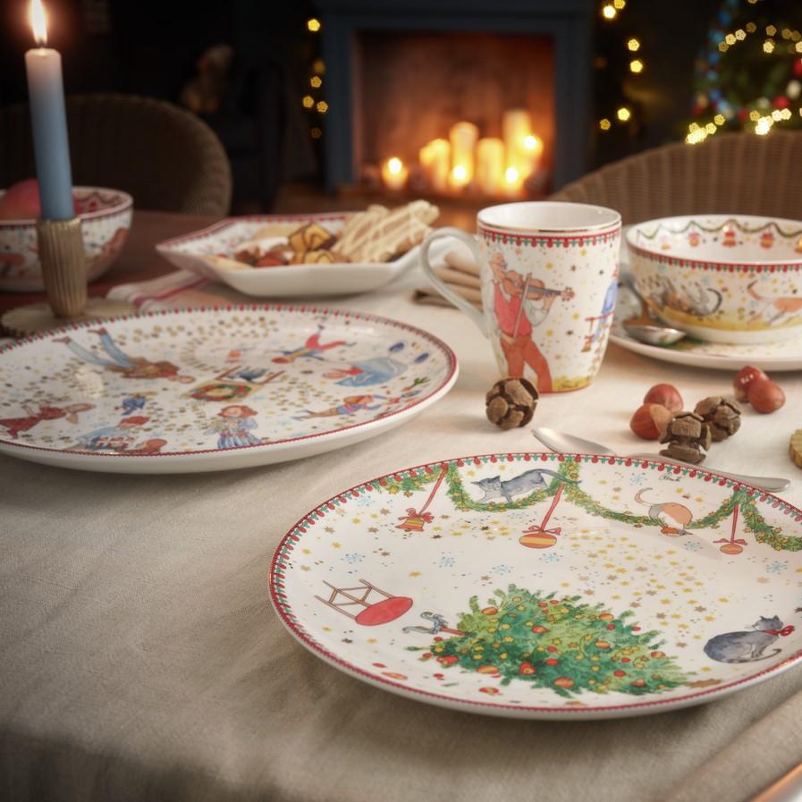 Velký vánoční talíř, Vánoční světýlka, Ø 28 cm