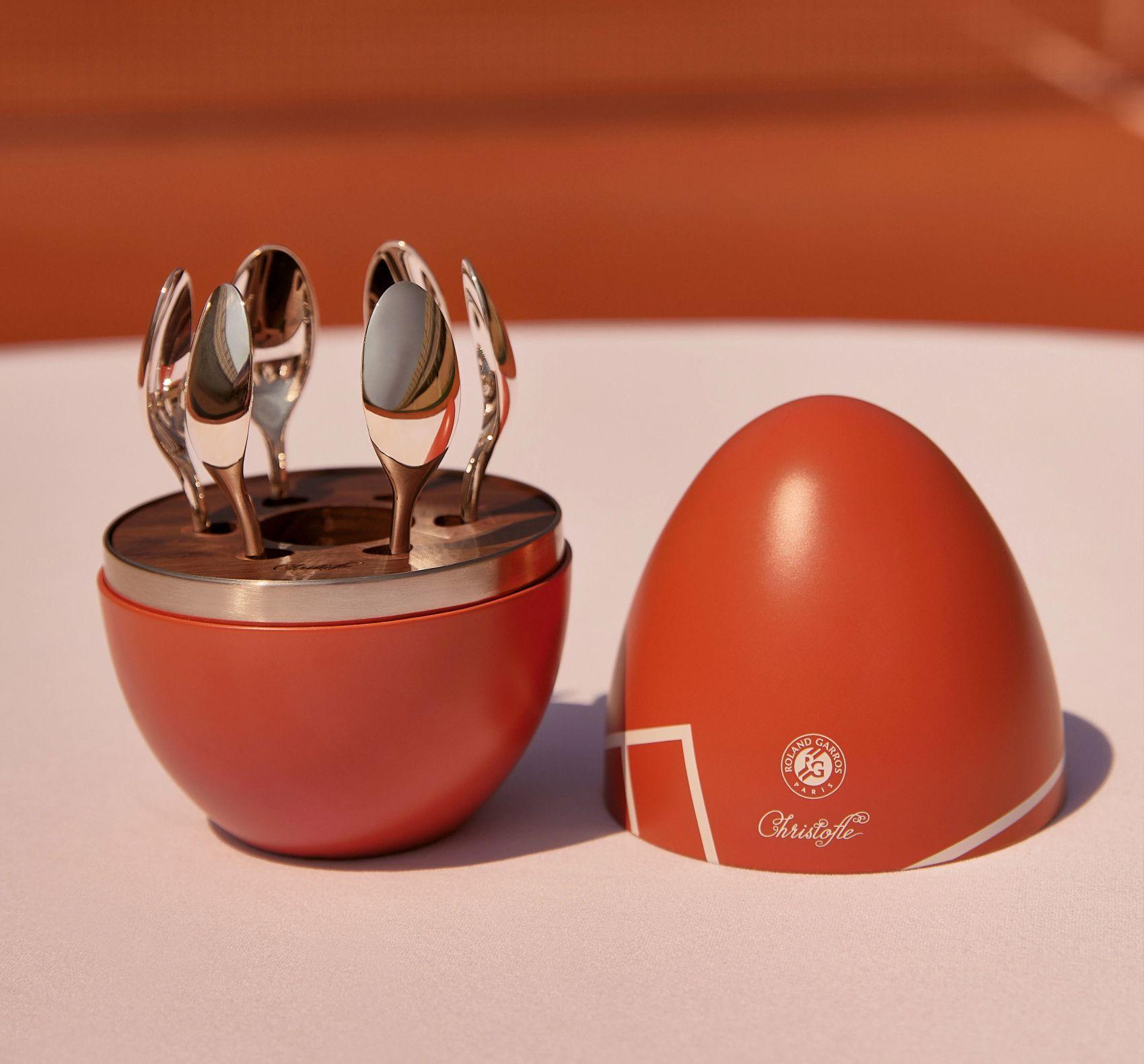 Sada postříbřených espresso lžiček Mood Coffee Roland Garros, 6 ks