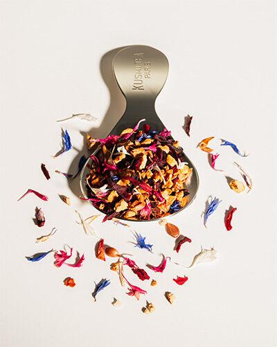 Sypaný ovocný čaj L'infusion de l'Élysée Bio, kovová dóza 90 g