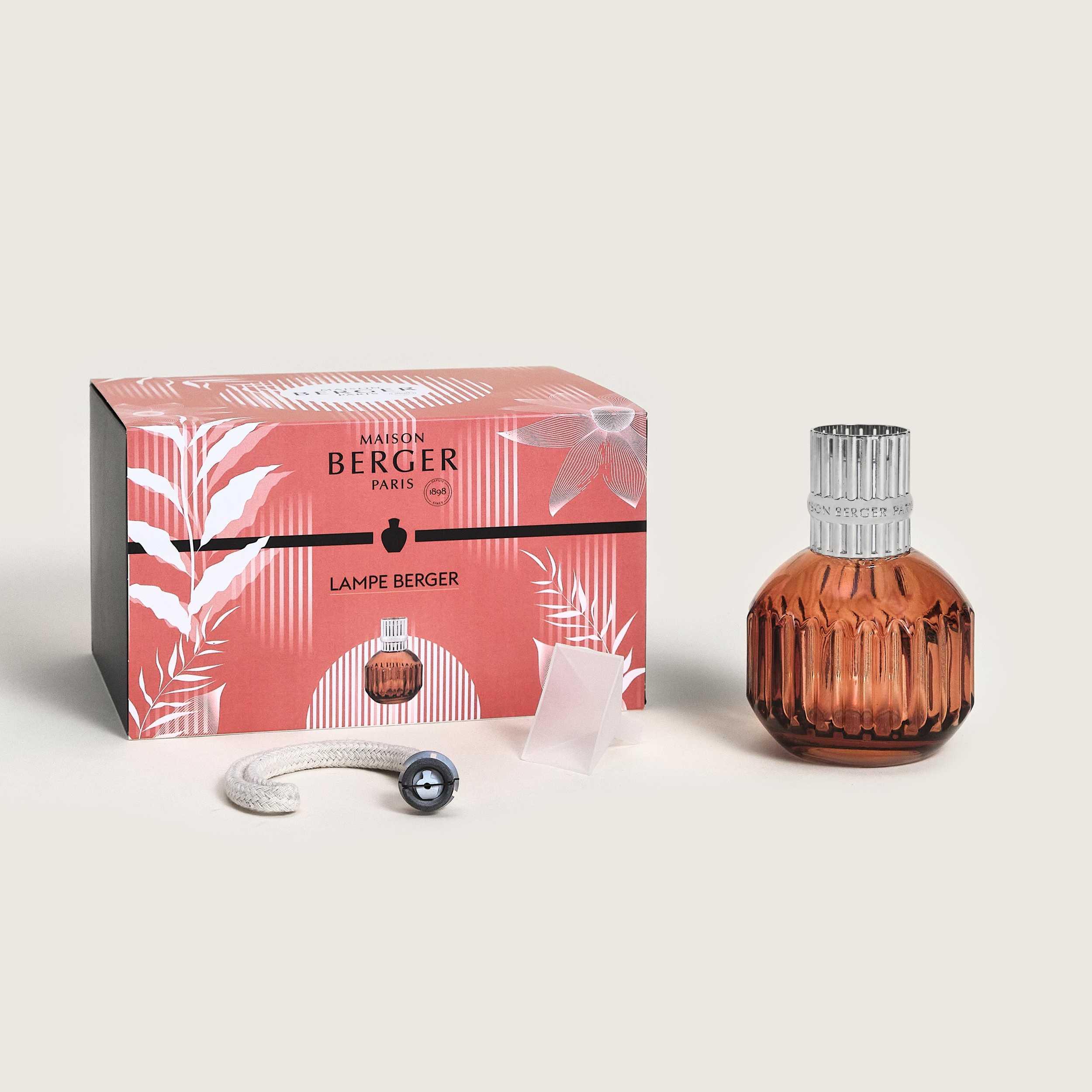 Skleněná katalytická lampa Cannelo, 284 ml, oranžová