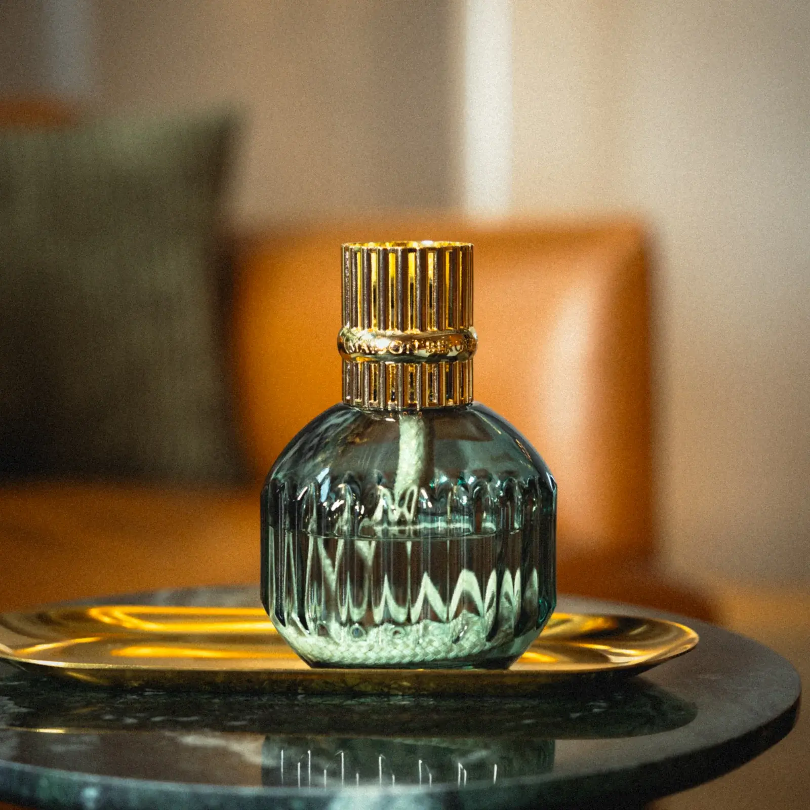 Skleněná katalytická lampa Cannelo, 284 ml, oranžová