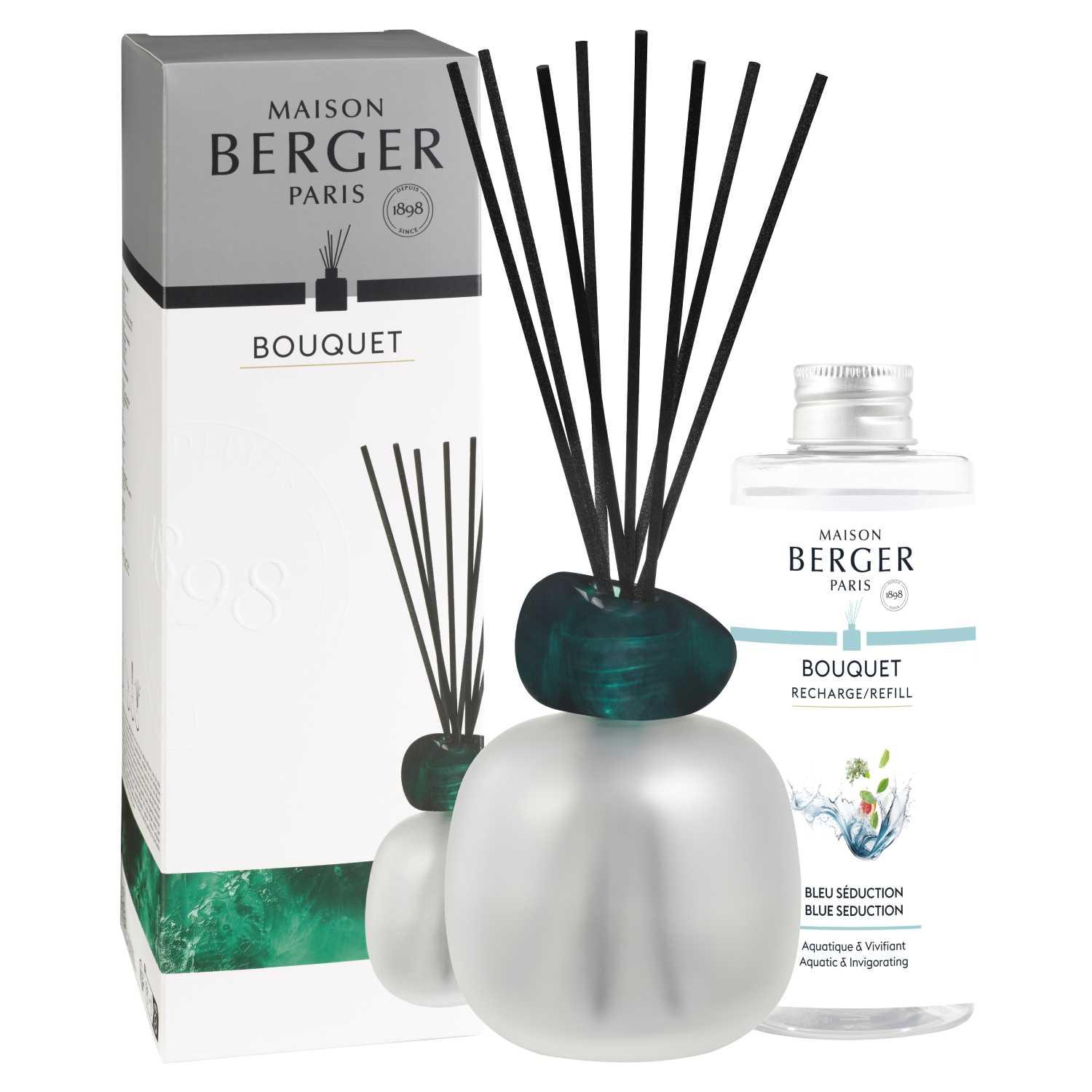 Aroma difuzér Mineral, průhledný + náplň Modrá svůdnost 180 ml